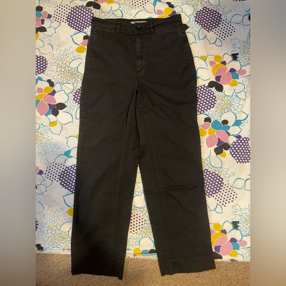 Everlane black straight pants size 0